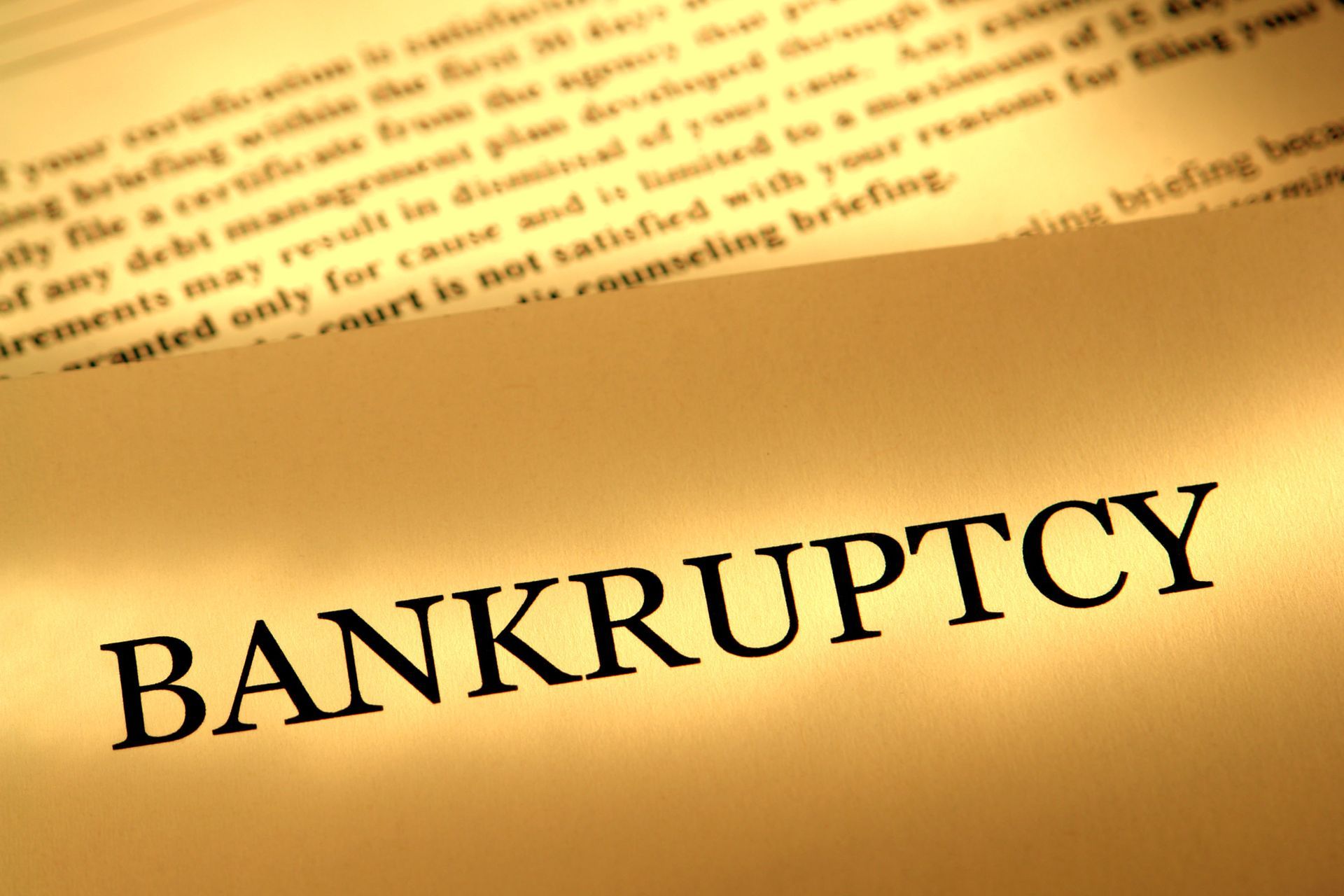 bankruptcy support