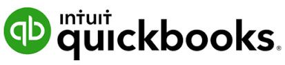QuickBooks logo with green “qb” icon and black “intuit quickbooks” text