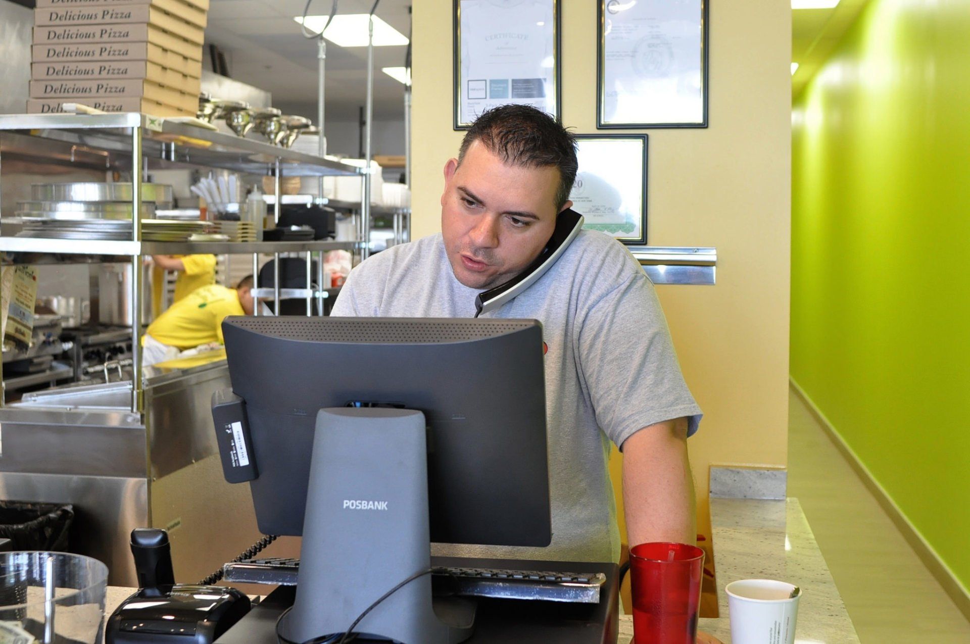 Man having a phone call