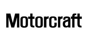 The black Motorcraft logo featuring bold, sans-serif text on a white background.