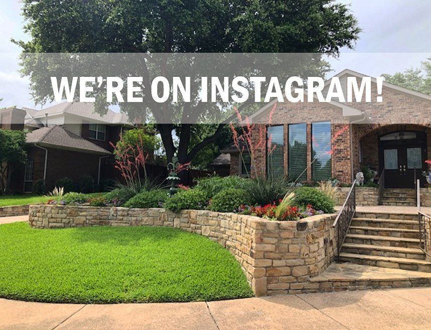 A picture of a house with a sign that says we 're on instagram