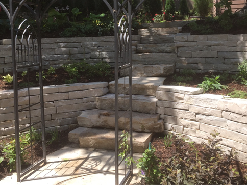 Learn More About Natural Stone retaining walls and stairways