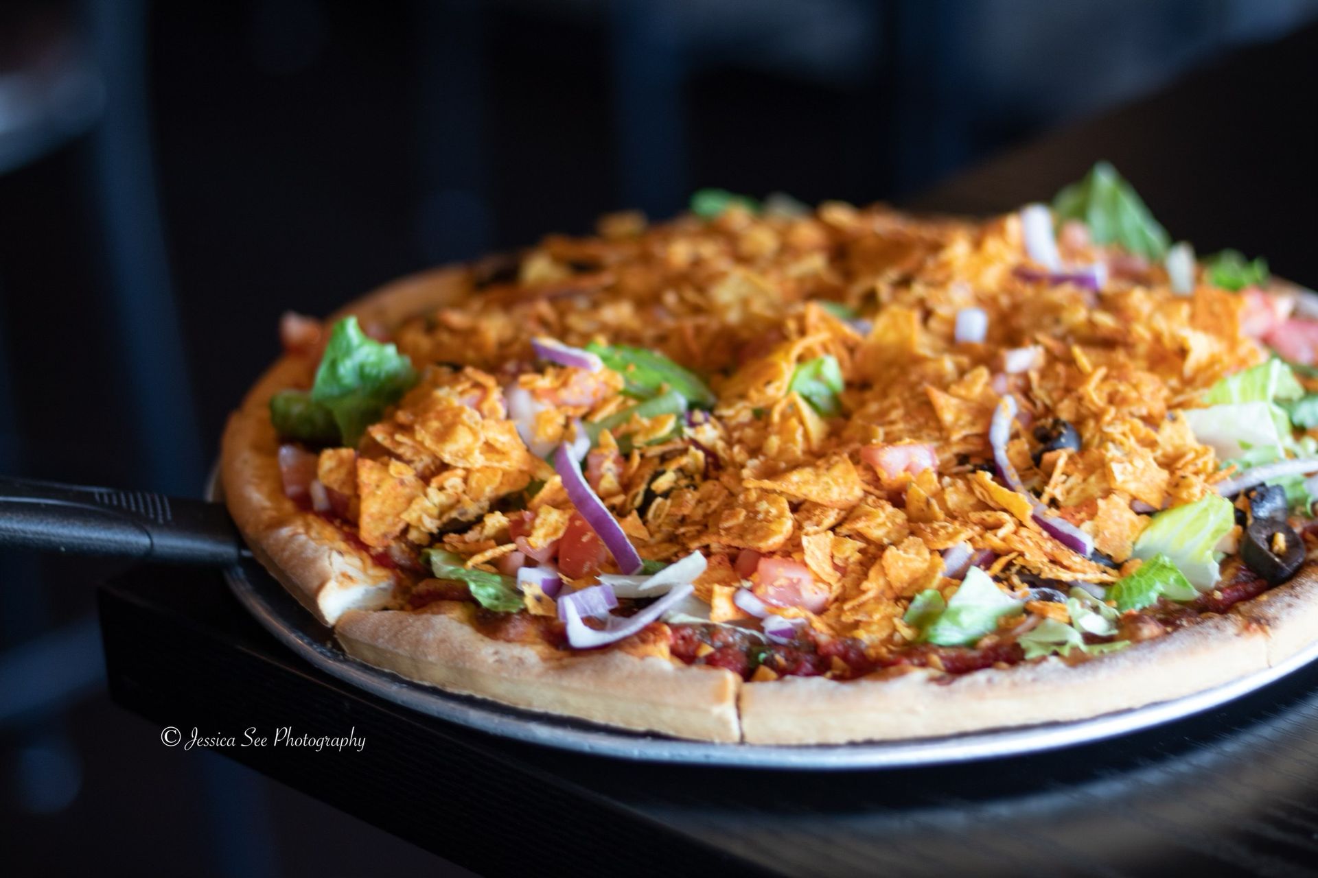 Taco pizza