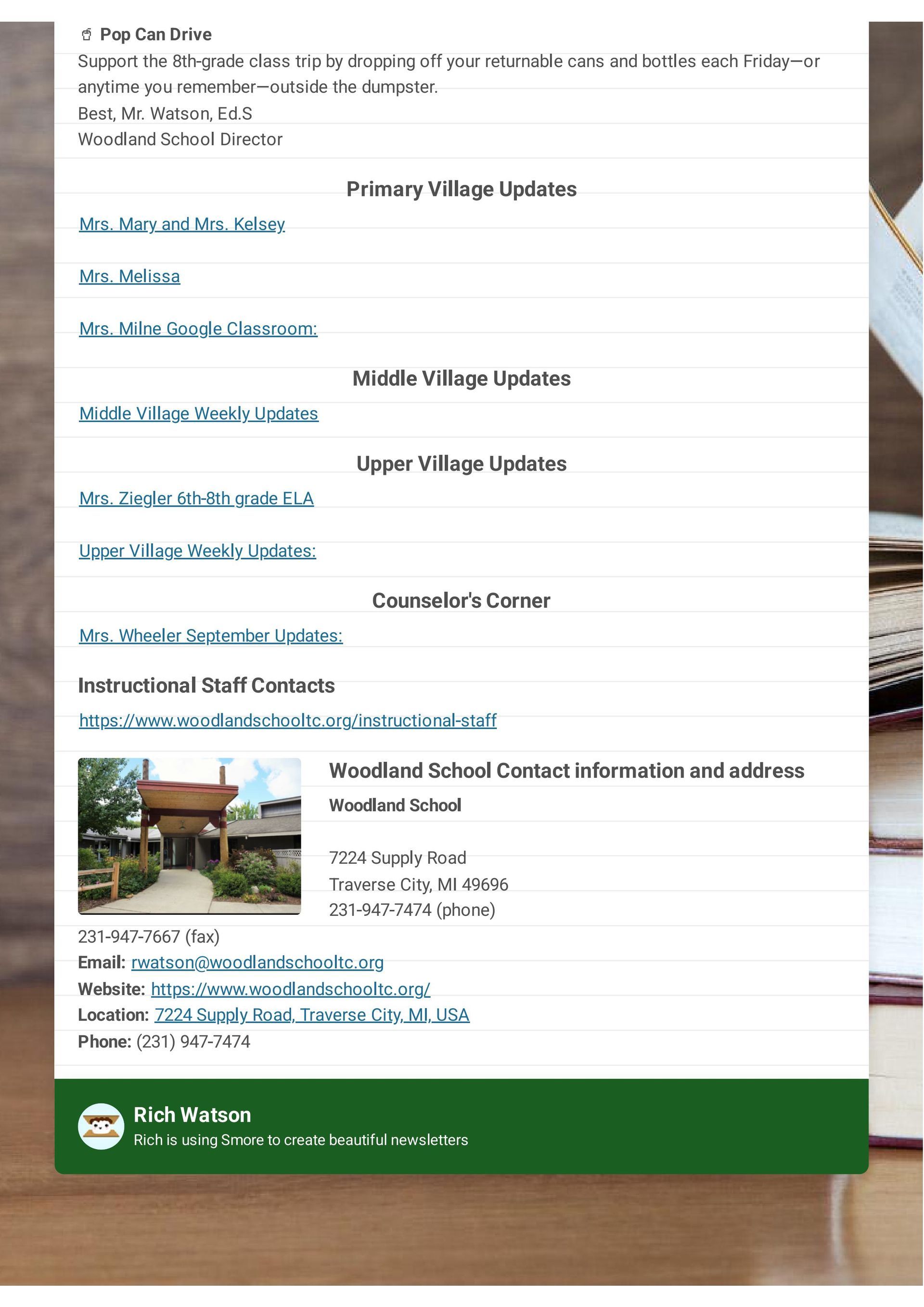 Woodland School Weekly Updates newsletter Sept 15 - page 02