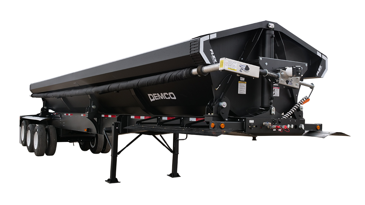 Side dump black on black