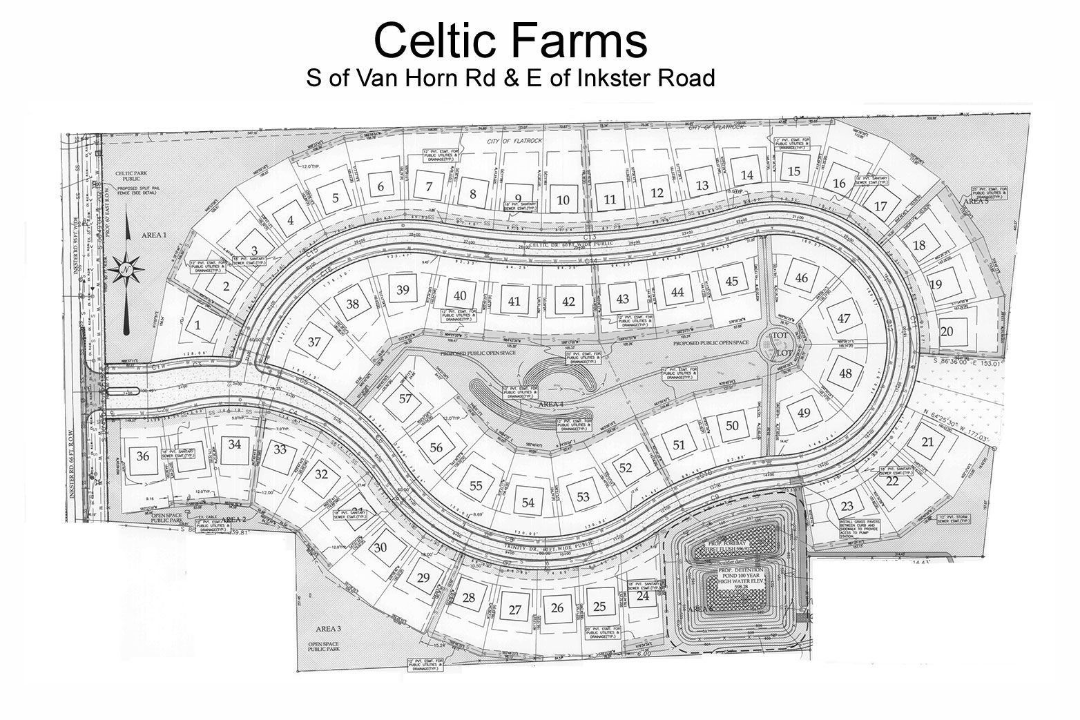 a siteplan of celtic farm 