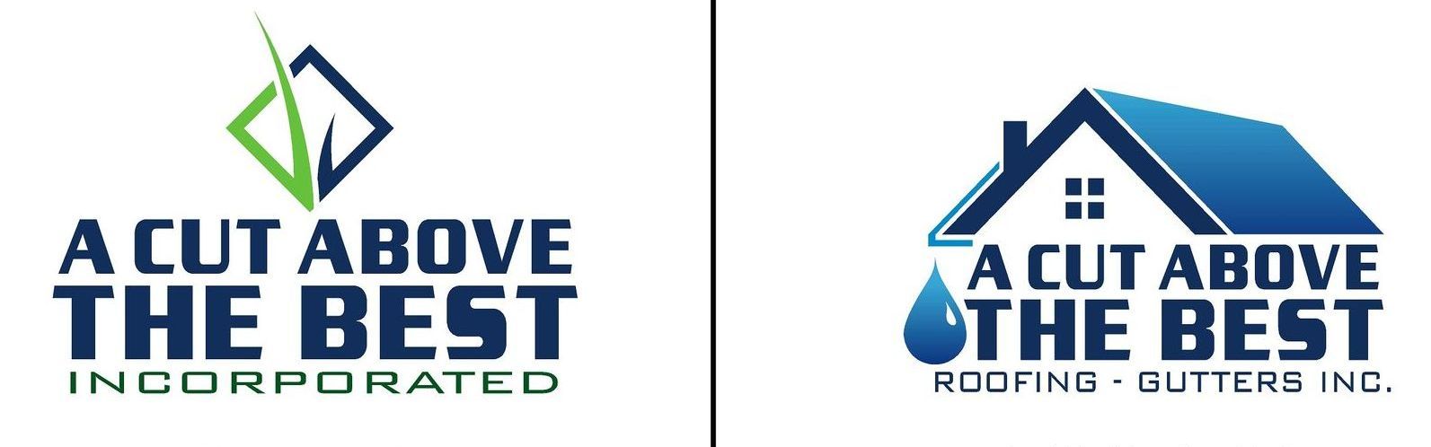 Two logos for a company called a cut above the best