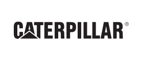 A black and white logo for caterpillar on a white background.