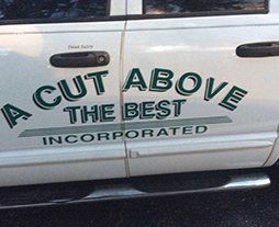 A Cut Above The Best Inc. service truck door