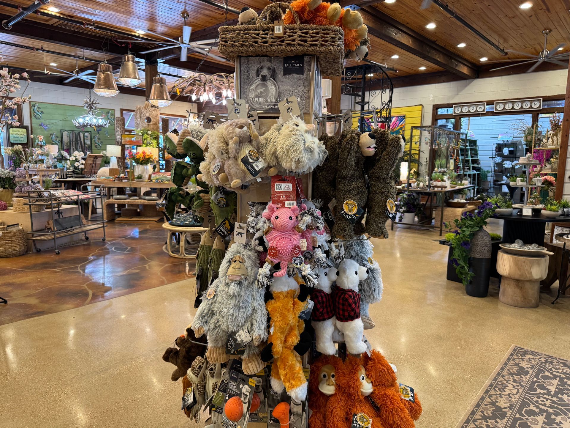 dog toys and bones.
