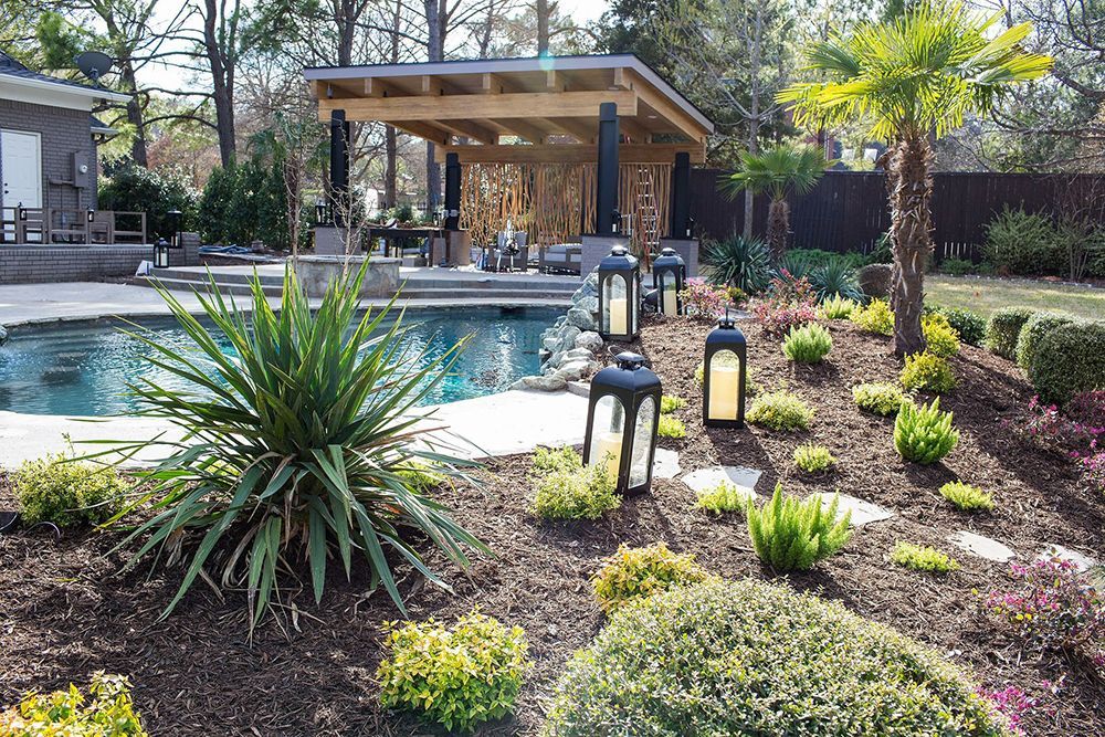 pergola by the pool side