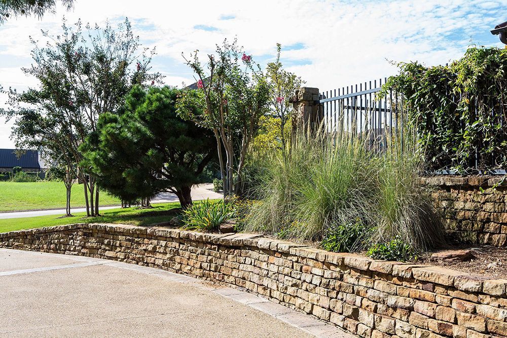 stone retaining wall