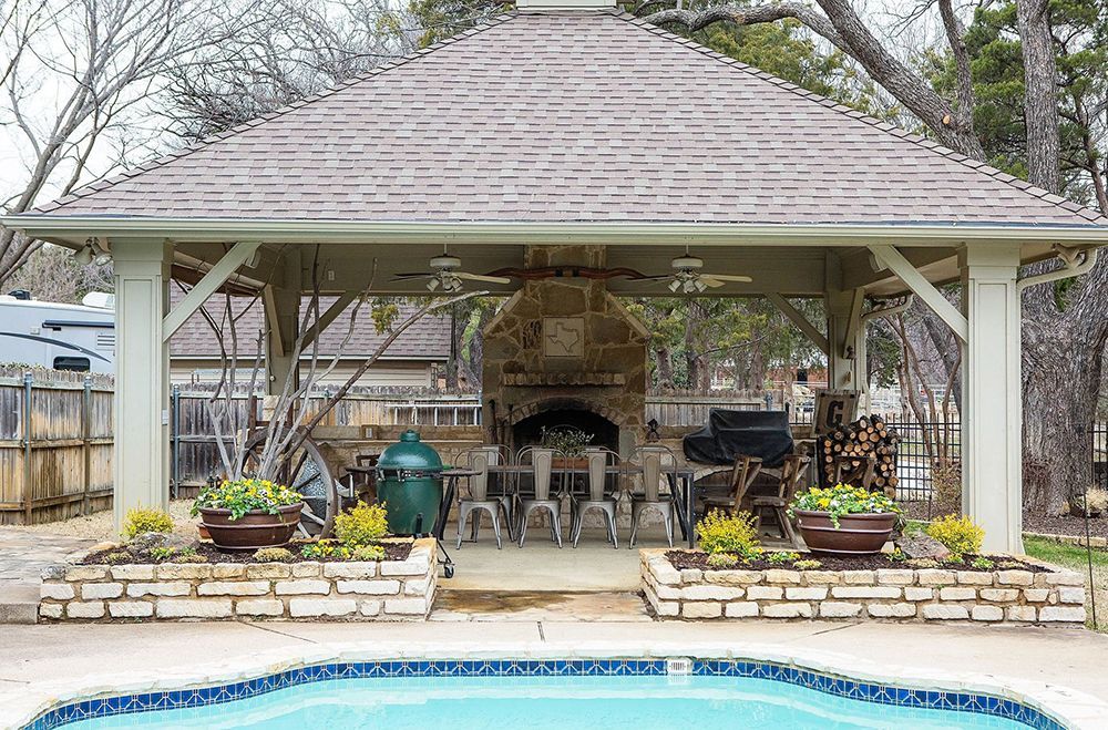 kitchen on a pergola
