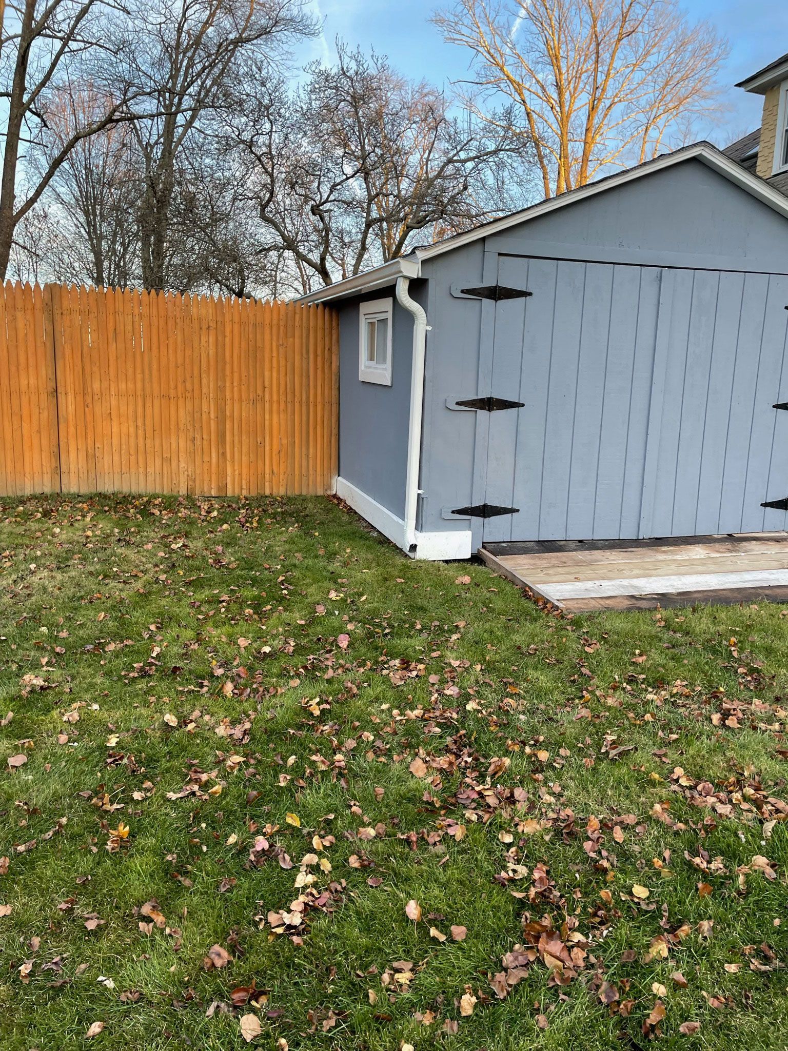 Gutters and downspout installed