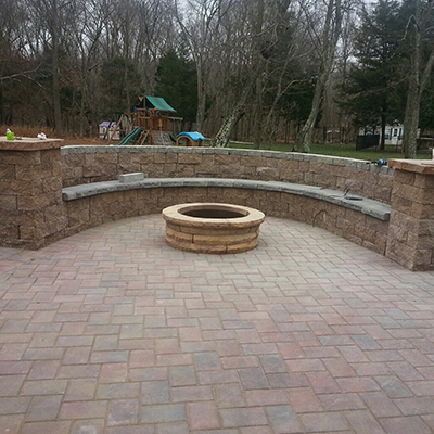 Fire pit brick paver