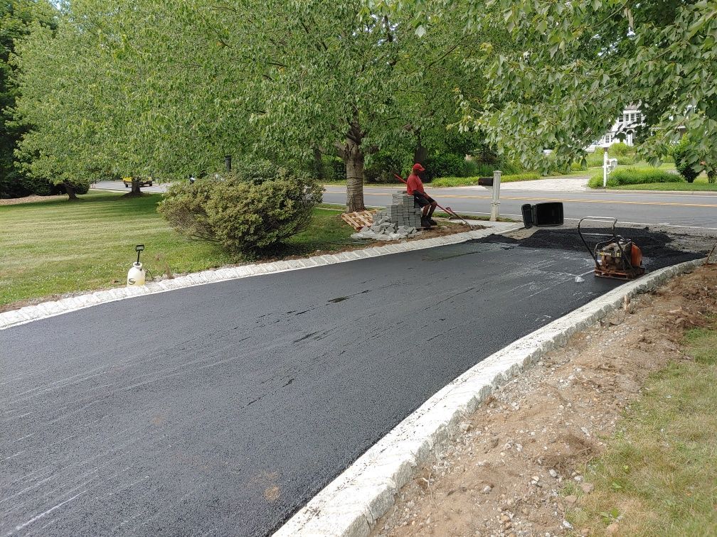 Asphalt driveway
