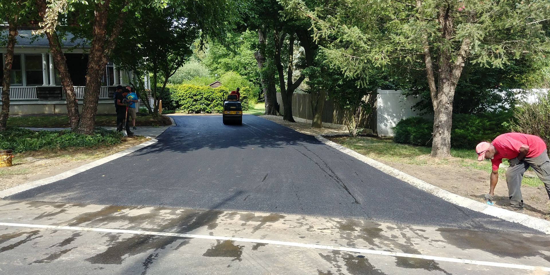 Asphalt driveway