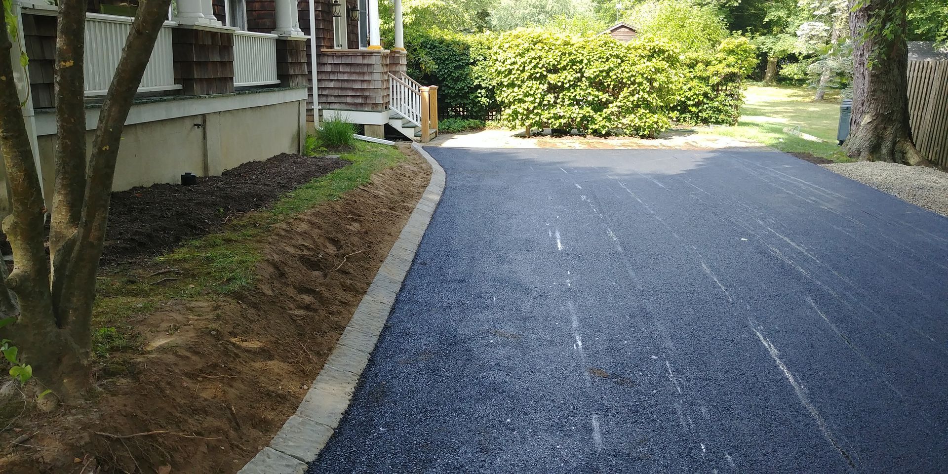 Asphalt driveway