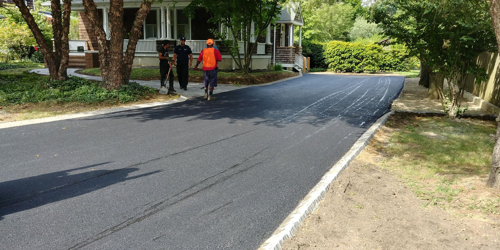 Asphalt driveway