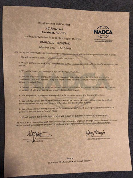 NADCA Certification