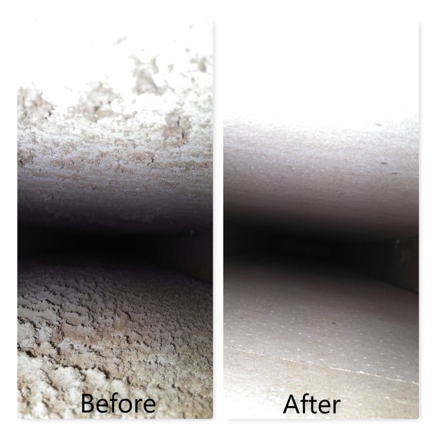 Before and After Air Duct Cleaning