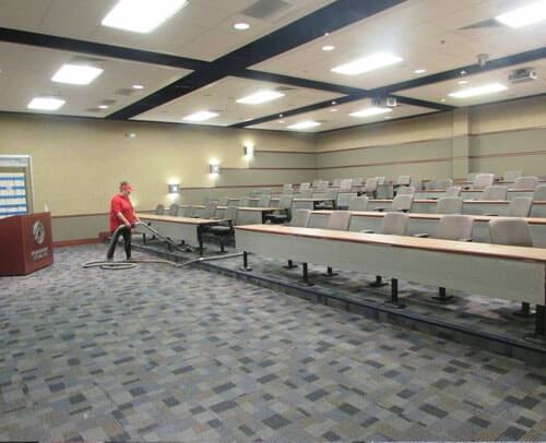 Auditorium carpet cleaning