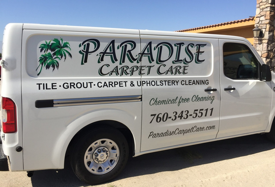 Paradise Carpet Care van