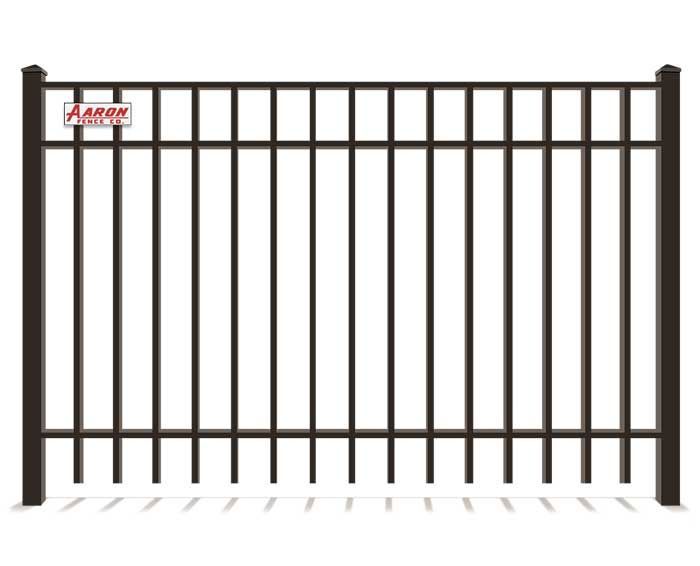 A picture of a metal fence on a white background.