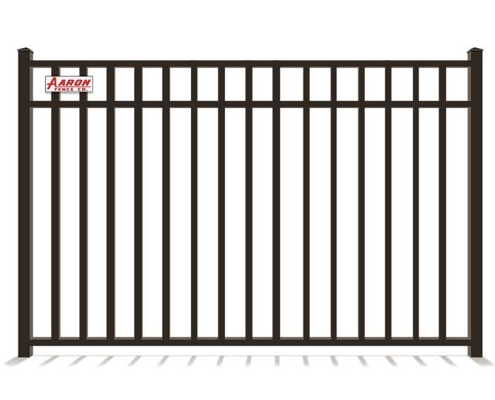 A picture of a metal fence on a white background.