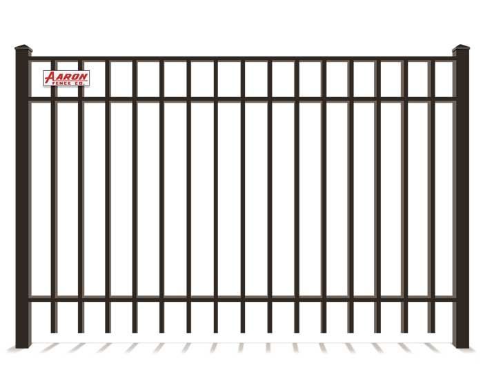A picture of a metal fence on a white background.