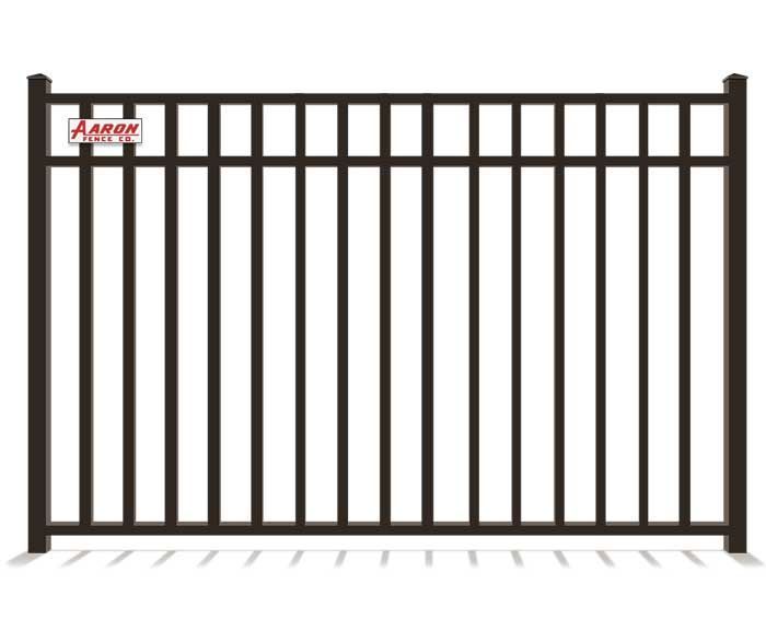 A picture of a metal fence on a white background.