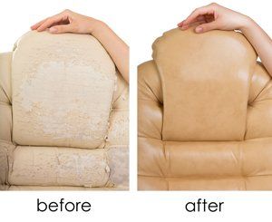 Before and After Upholstery Repair