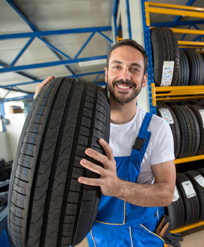Tire service with a smile