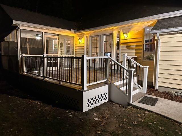 home exterior with deck