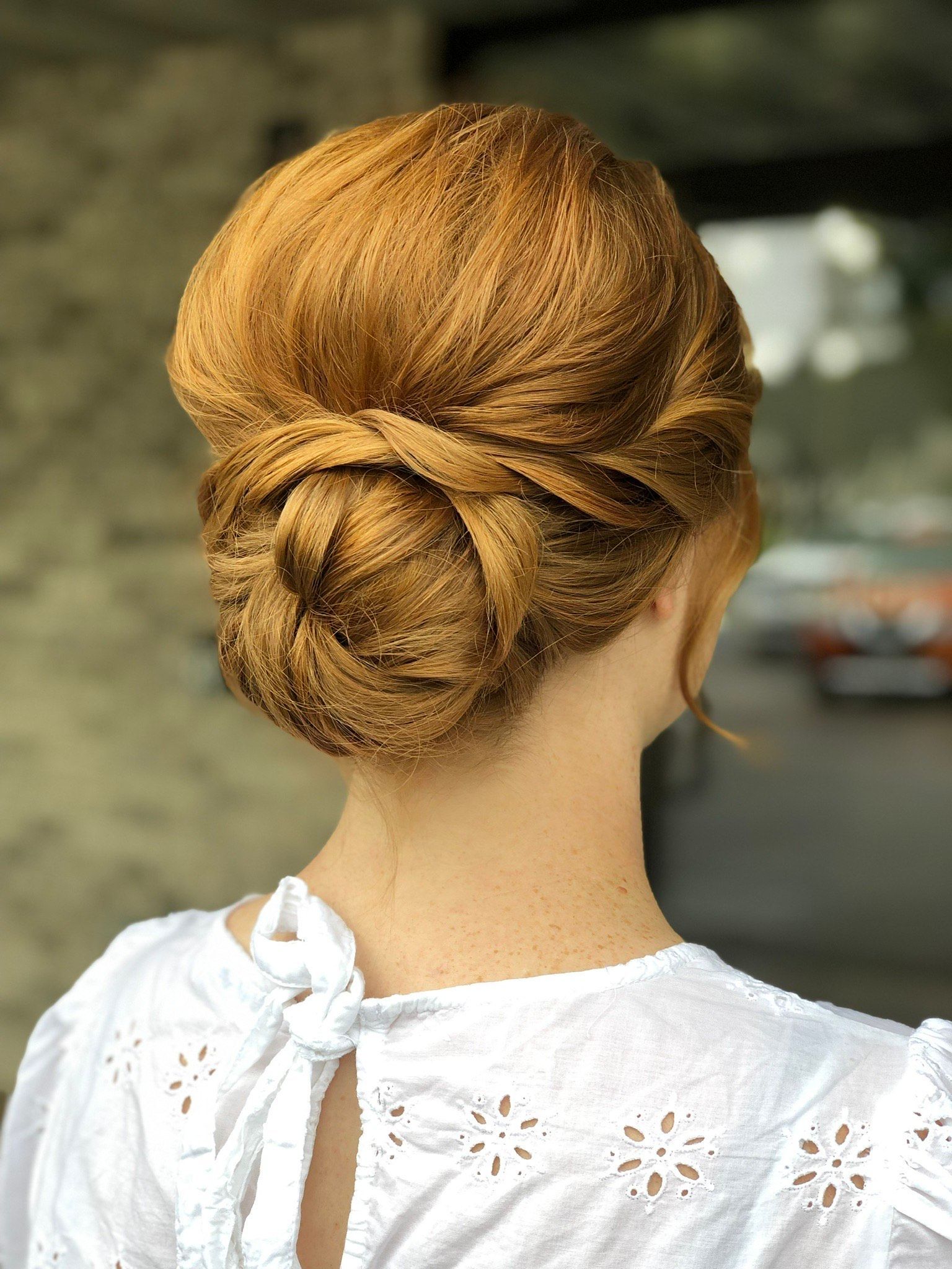 glamorous bridal hair