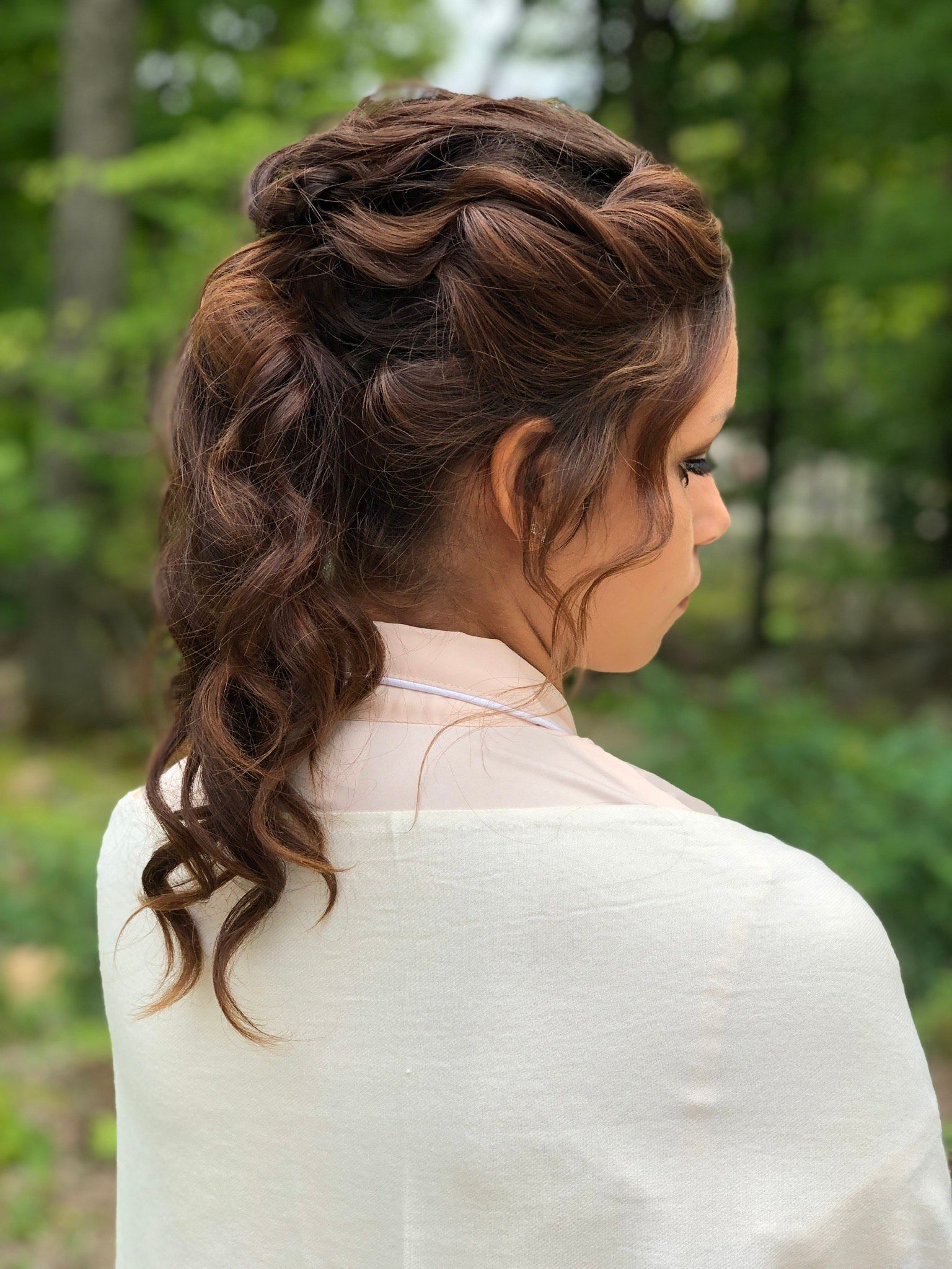 graceful bridal hair