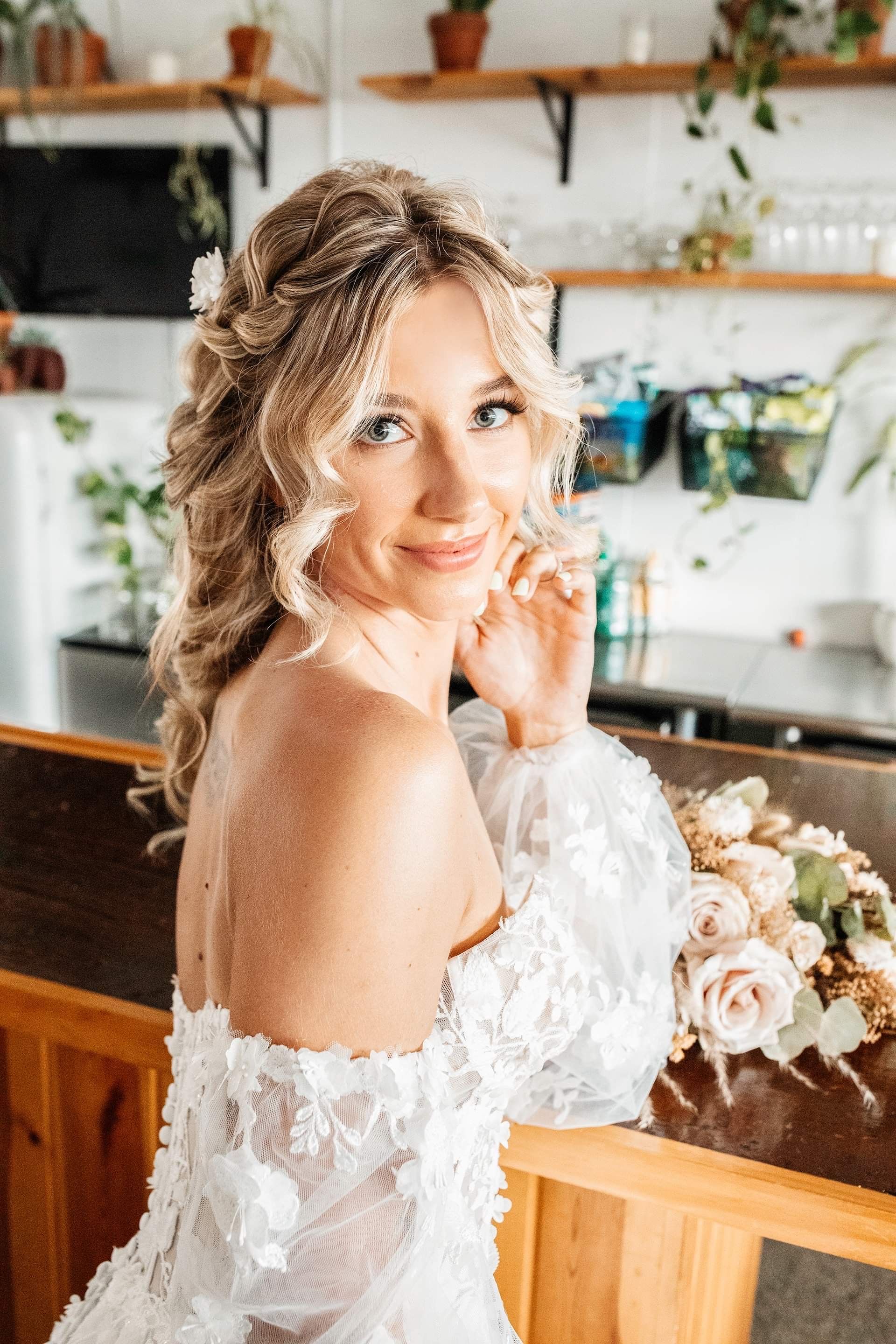 Beautiful bridal hairstyle