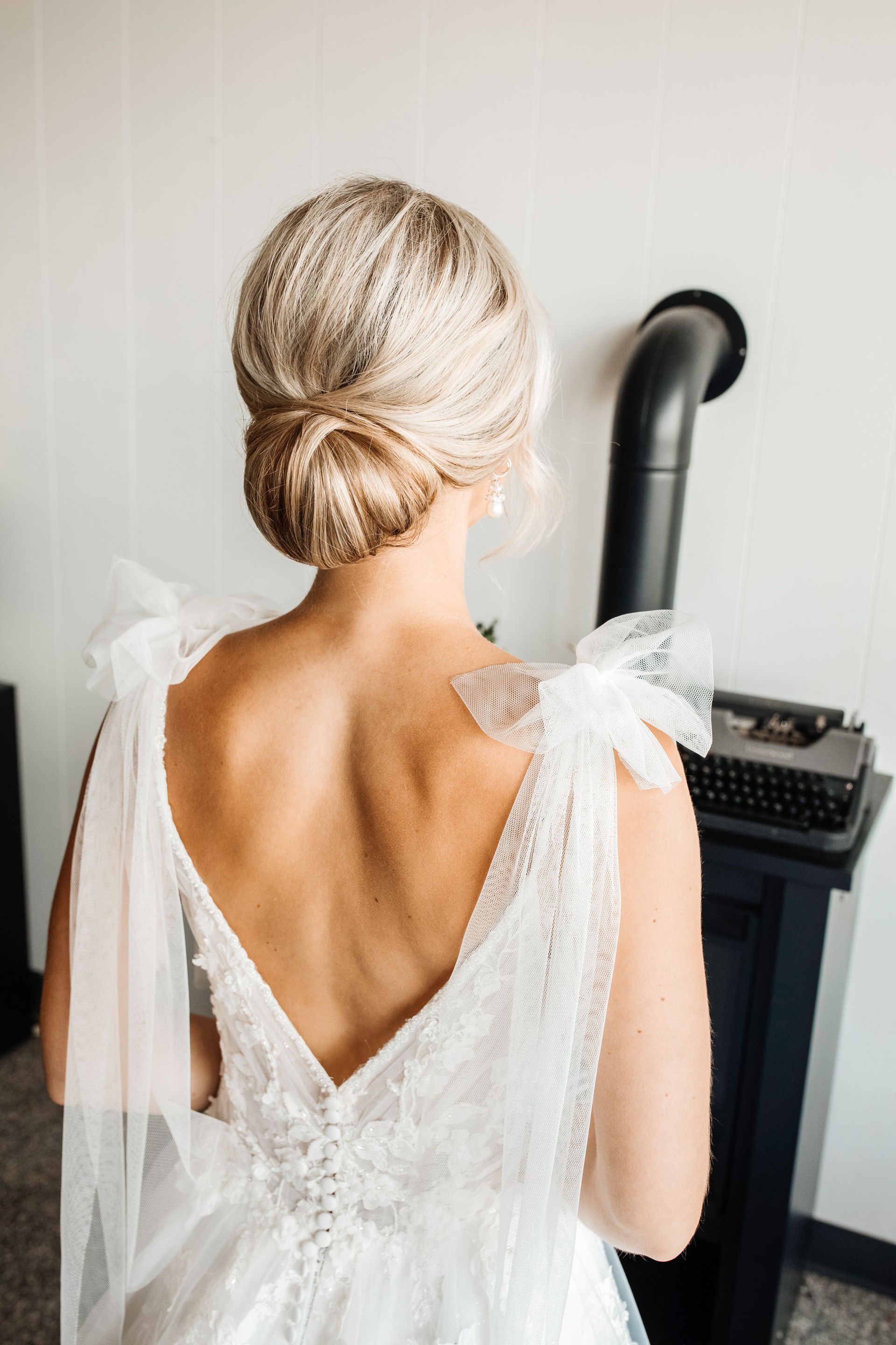 Updo wedding hairstyle