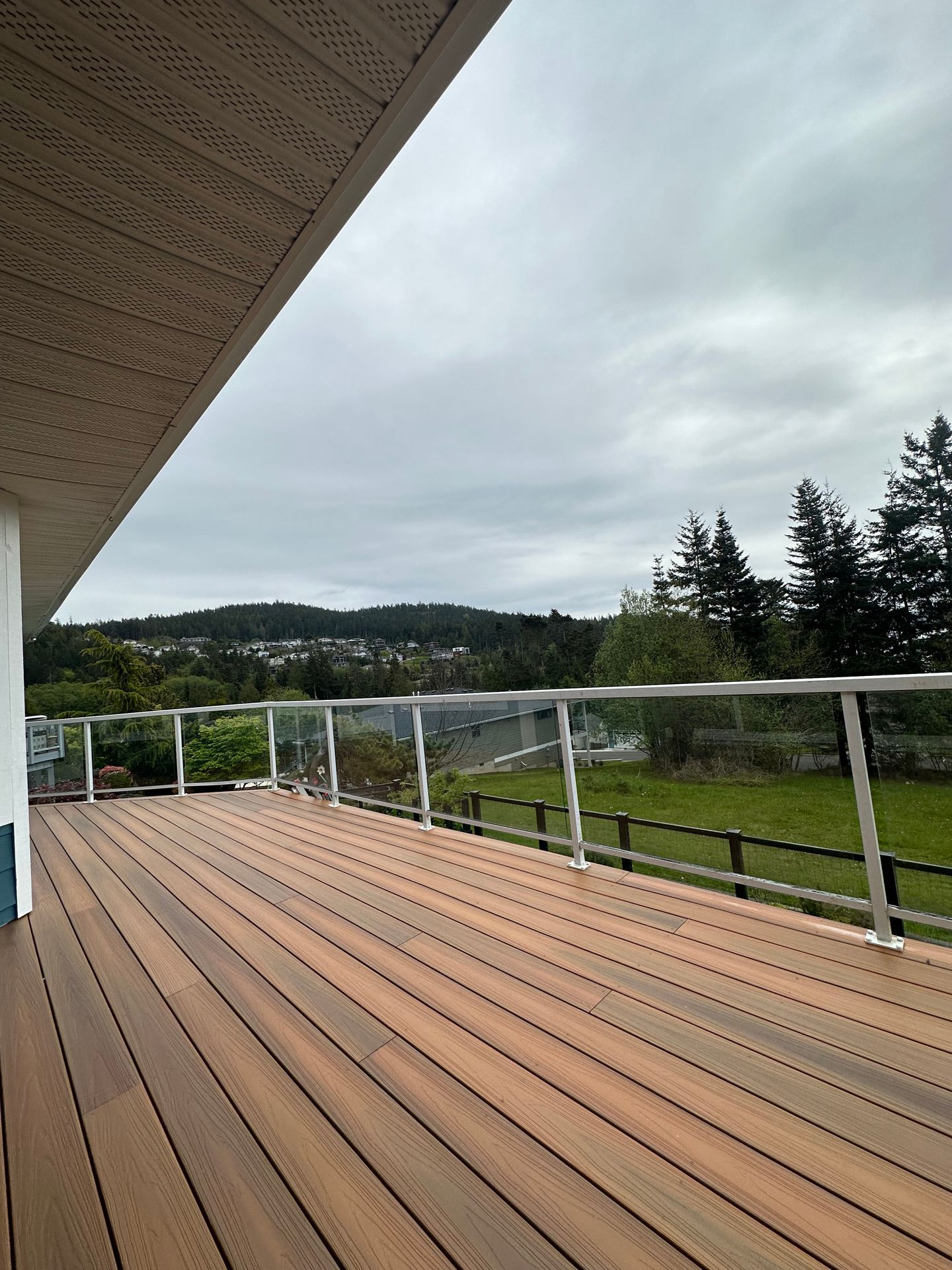 Newly built deck floor