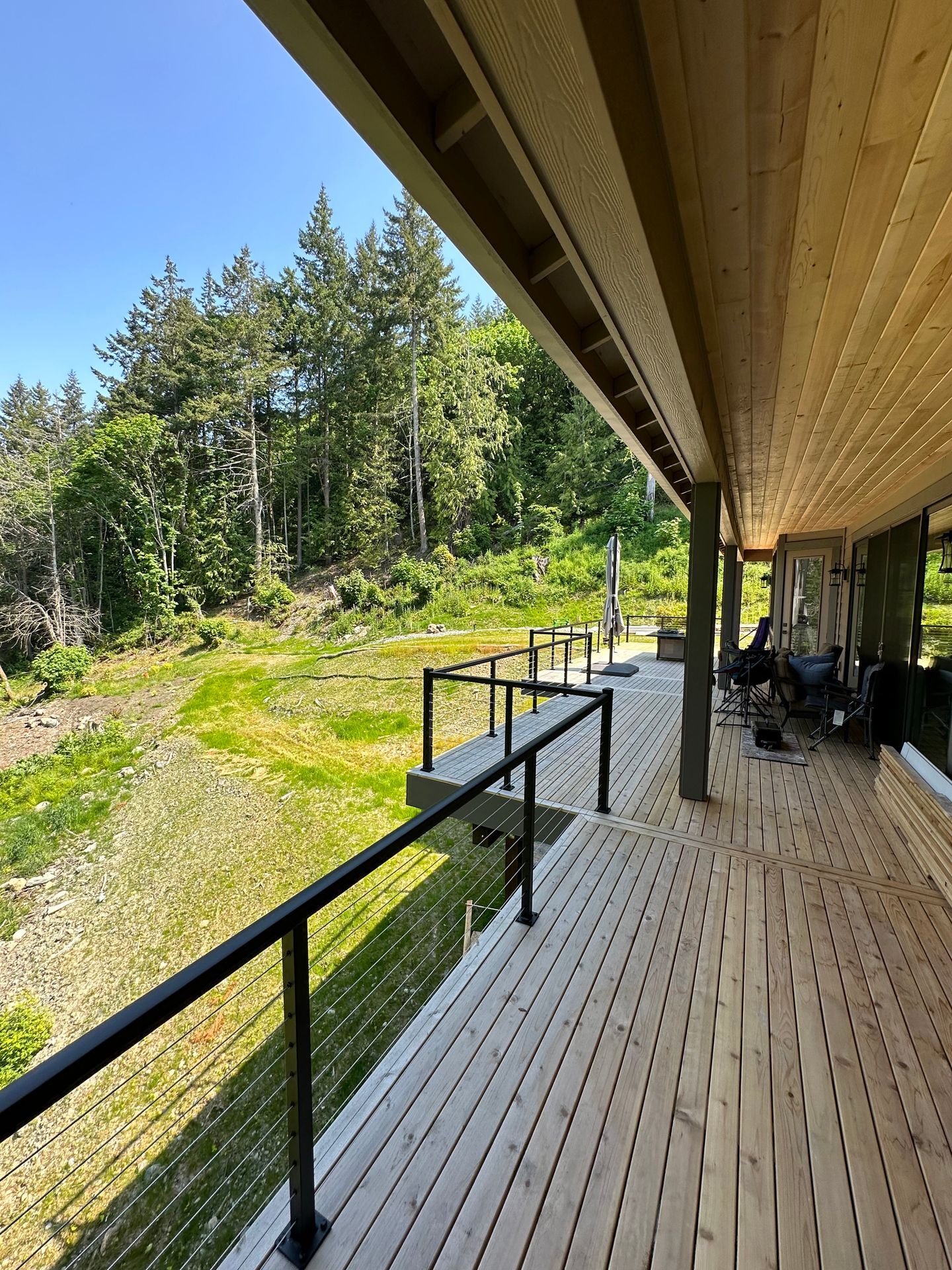 New railing system installation