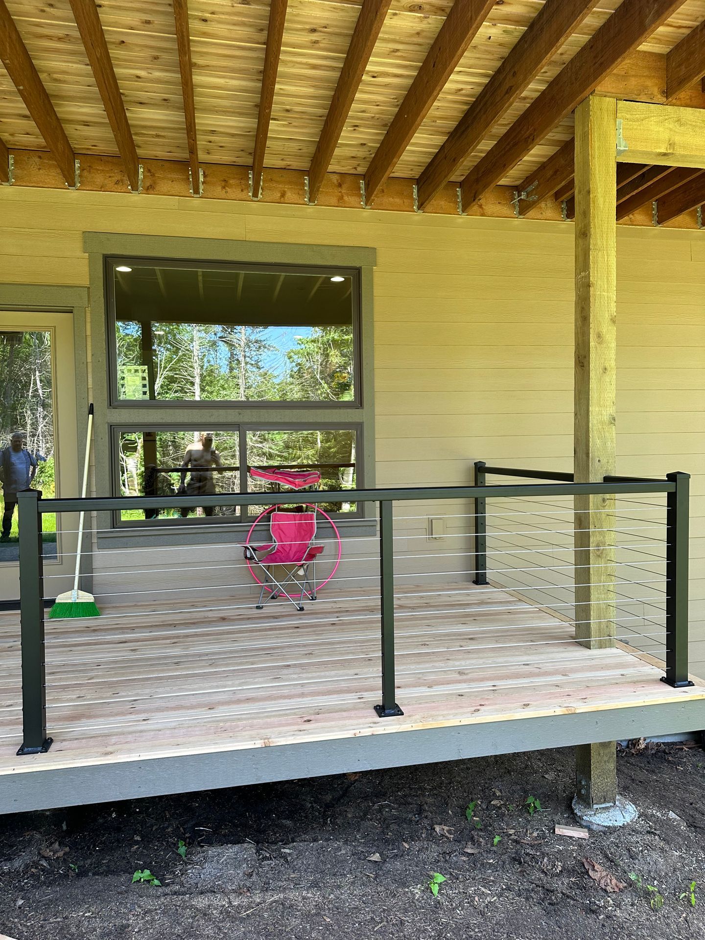 New porch railing systems installed