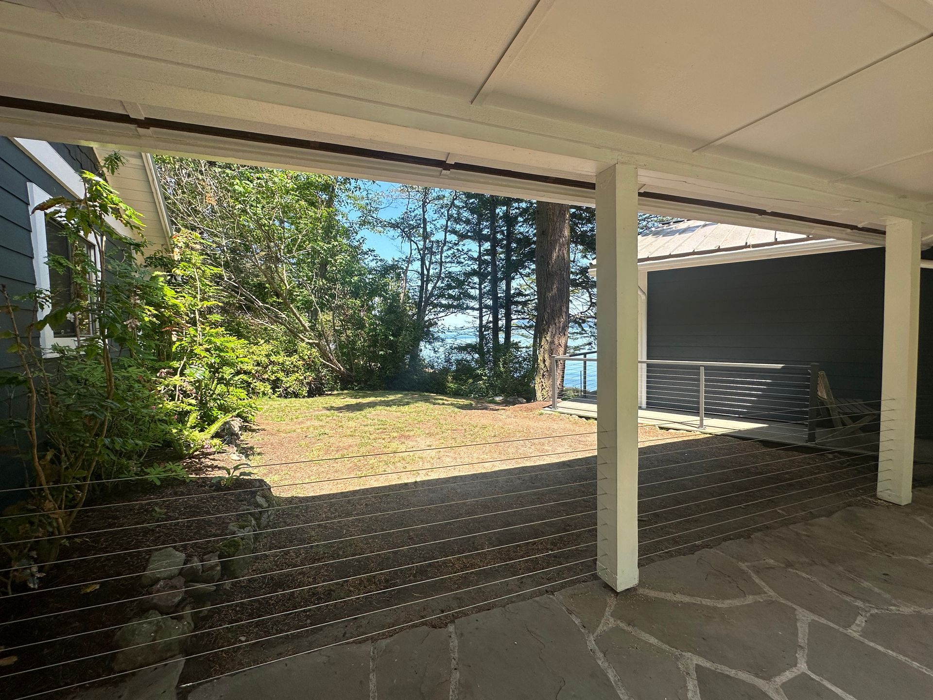 White cable railing systems built