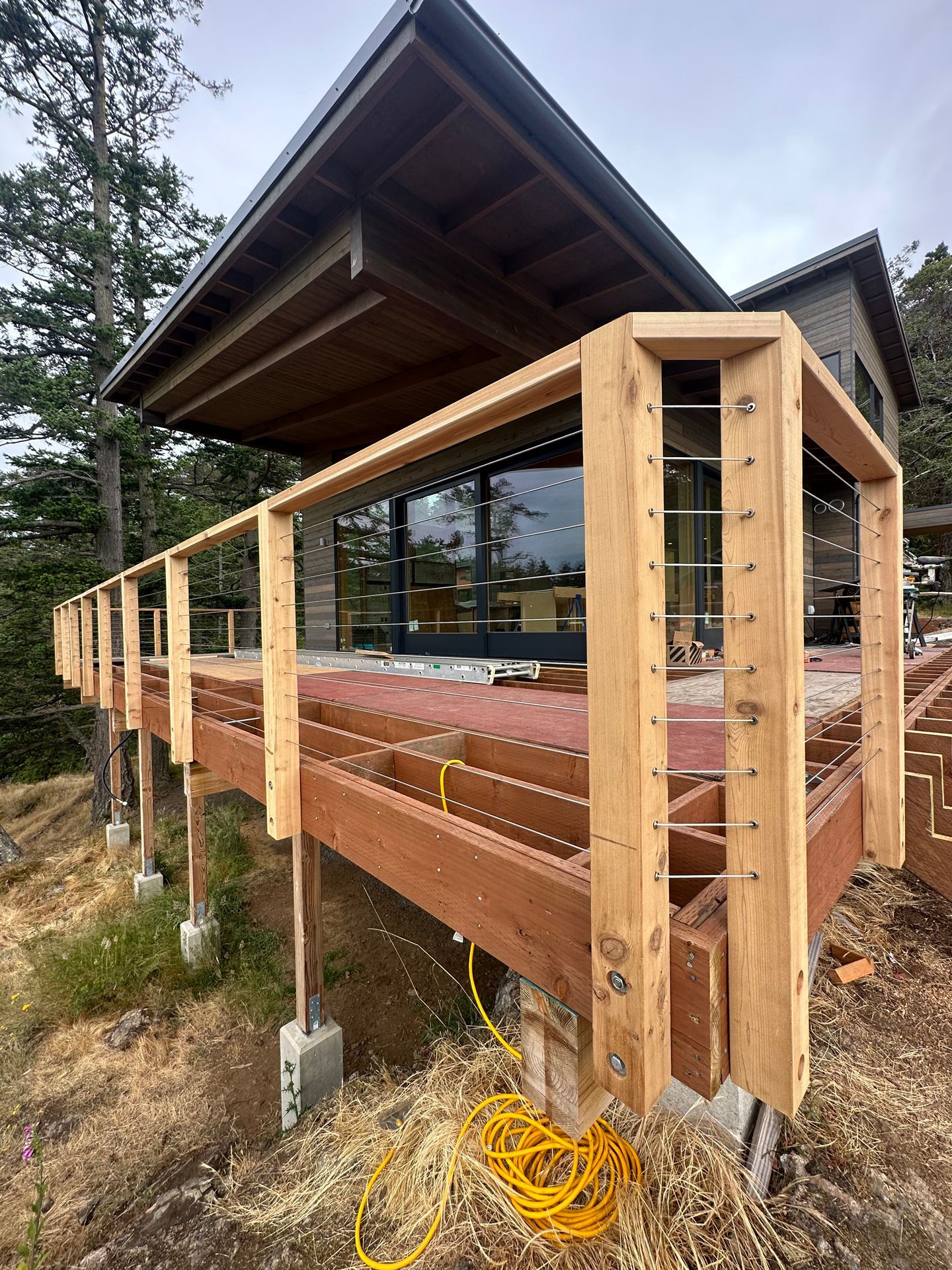 Custom railing in progress