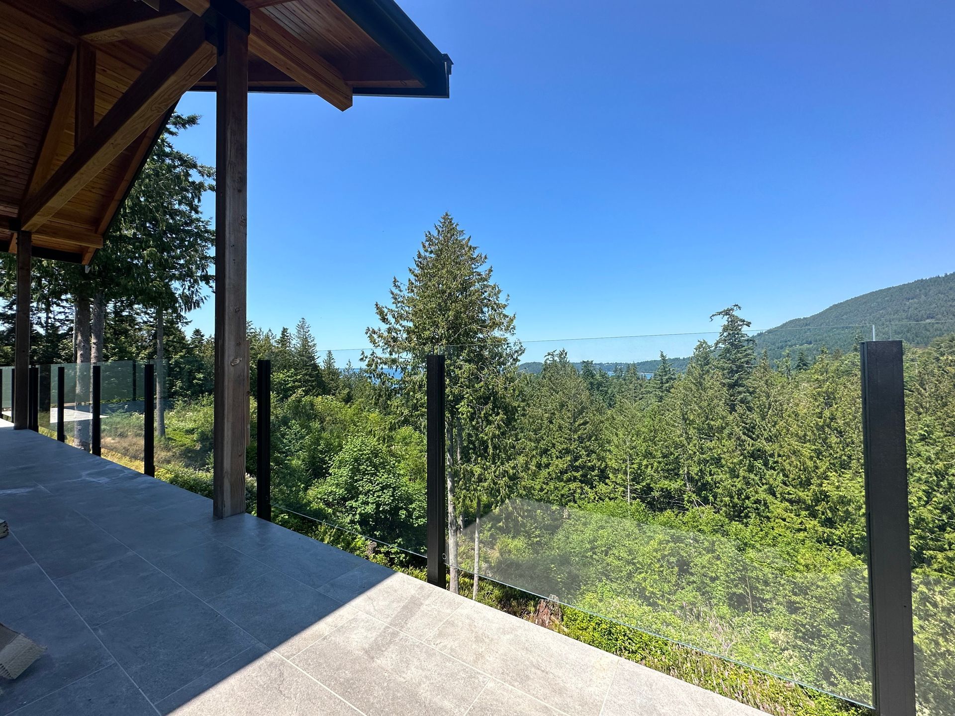 Brand new glass railings installed