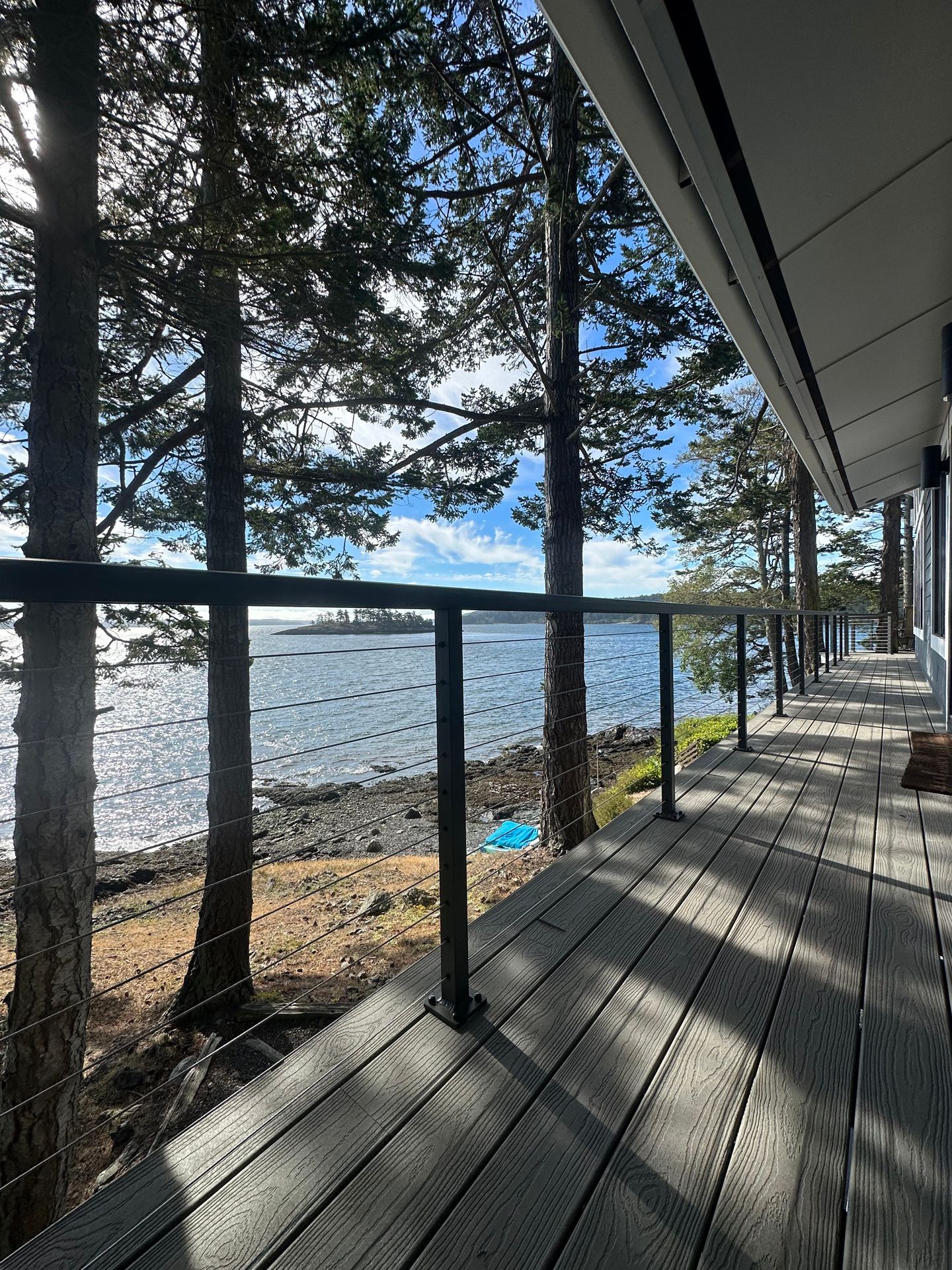 Brand new gray railings installed