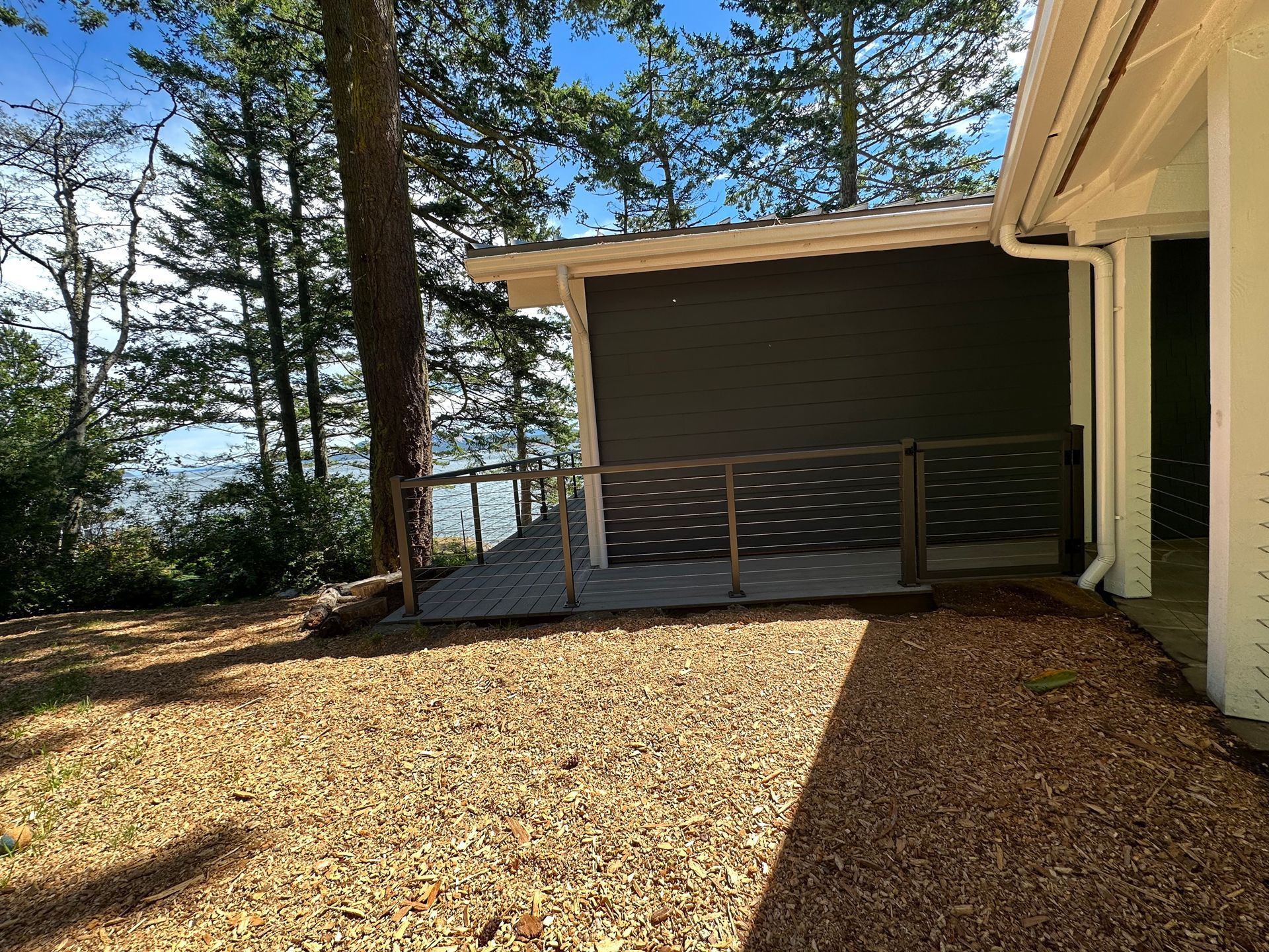 New gray railings built