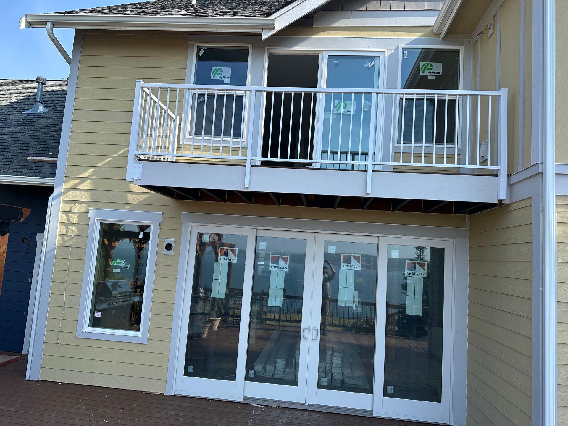 White railings installations