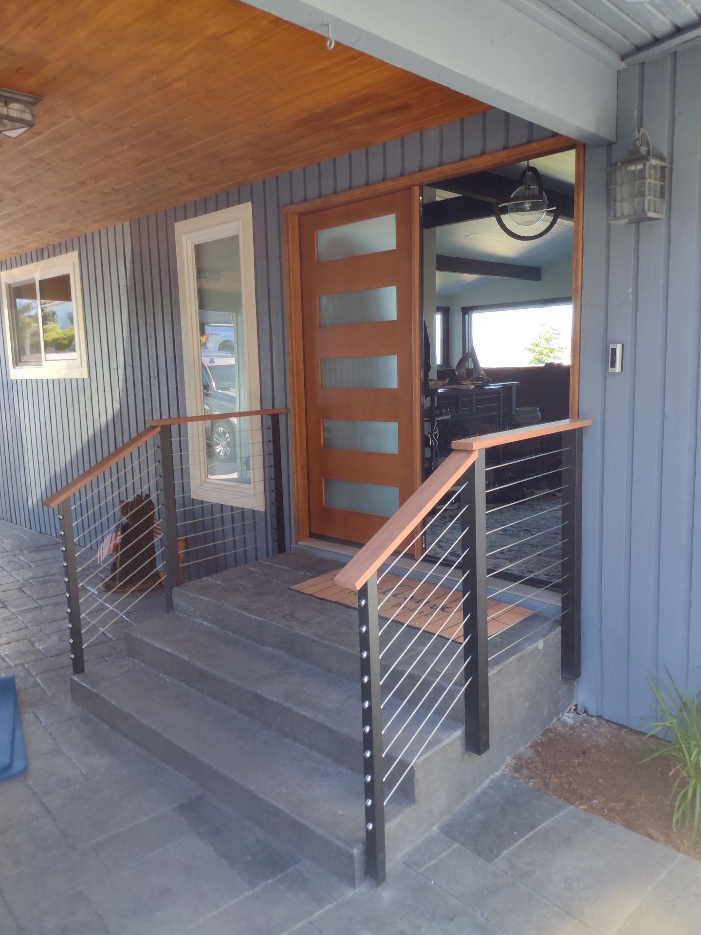 Stainless-steel railing