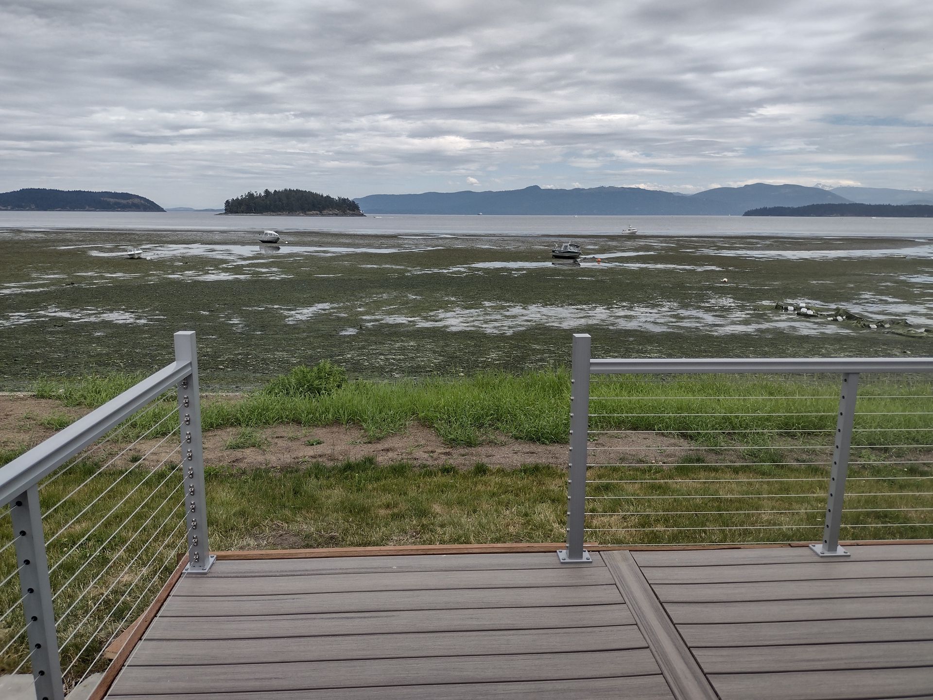 Gray custom stainless-steel railing systems