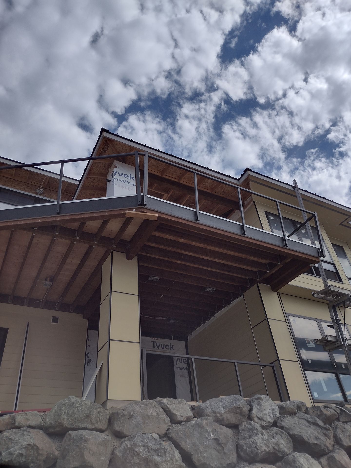 Black stainless-steel structure